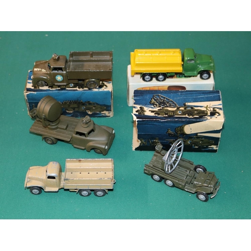 226 - 2 Vilmer/Tekno military models. Search light truck boxed, missing end flaps, and a Militaer Mandskab... 