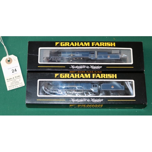 24 - 2 Graham Farish by Bachmann N Gauge Locomotives. A BR Coronation Class tender locomotive 'City of He... 