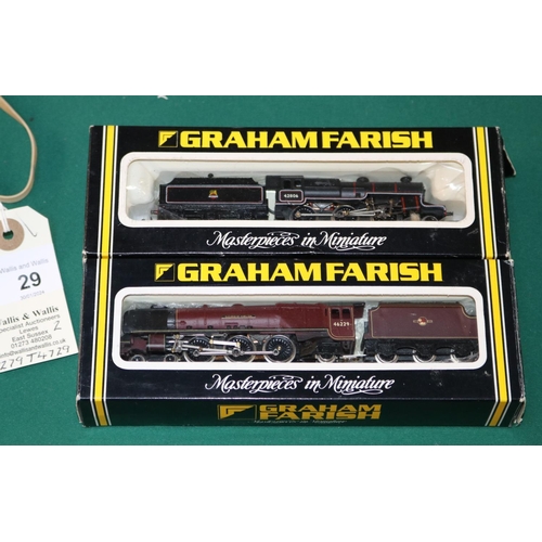 29 - 2 Graham Farish by Bachmann N Gauge Locomotives. A BR Coronation Class tender locomotive, 'Duchess o... 