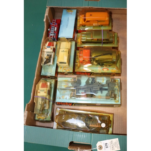 378 - 17 Dinky toys all from the 1970s. Some are boxed and others are in bubble packs. Lot includes 940 Me... 