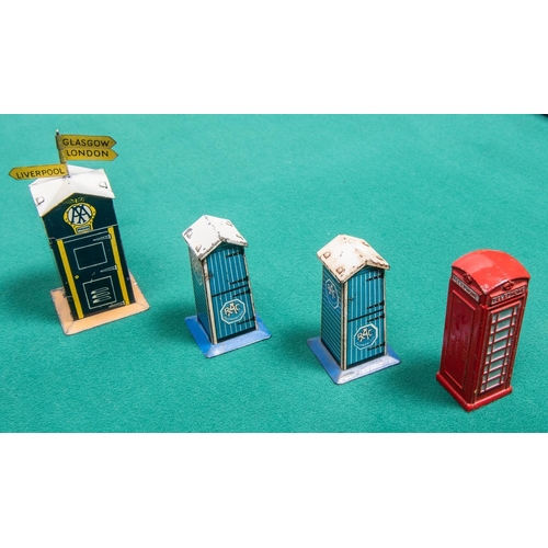 4 Dinky Toys Austin Mini Vans. 'Vote For Somebody' example in white