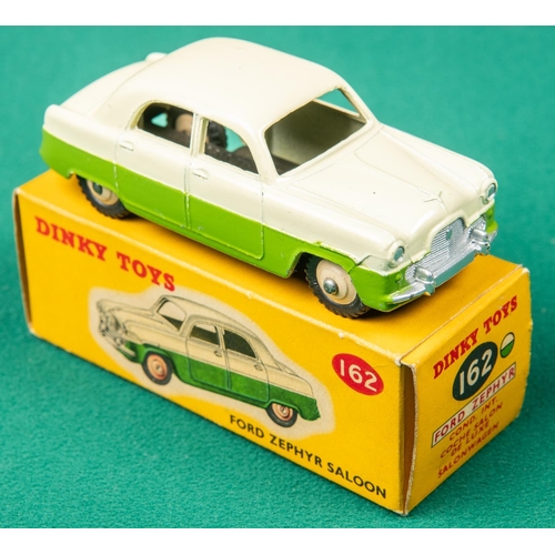 440 - Dinky Toys Ford Zephyr Saloon (162). The scarcer example in cream and lime green with cream wheels. ... 