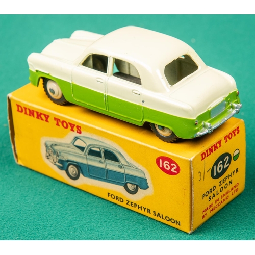 440 - Dinky Toys Ford Zephyr Saloon (162). The scarcer example in cream and lime green with cream wheels. ... 