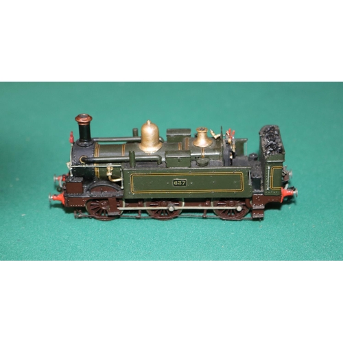 47 - A fine quality white metal/brass OO gauge 2-rail electric Great Western Class 633 0-6-0 Condensing T... 