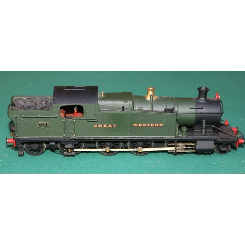 48 - A fine quality white metal/brass OO gauge 2-rail electric GWR Class 7200 2-8-2 heavy freight tank Lo... 