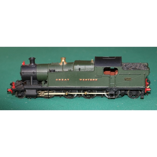 48 - A fine quality white metal/brass OO gauge 2-rail electric GWR Class 7200 2-8-2 heavy freight tank Lo... 