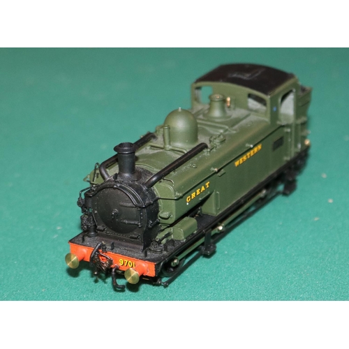 51 - A fine quality Korean by Sammongs. A brass OO gauge 2-rail electric GWR Class 97XX 0-6-0 condensing ... 