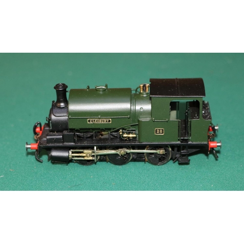 52 - A fine quality brass OO gauge 2-rail electric Manning Wardle  0-6-0ST locomotive. RN 28, named 'Cleo... 