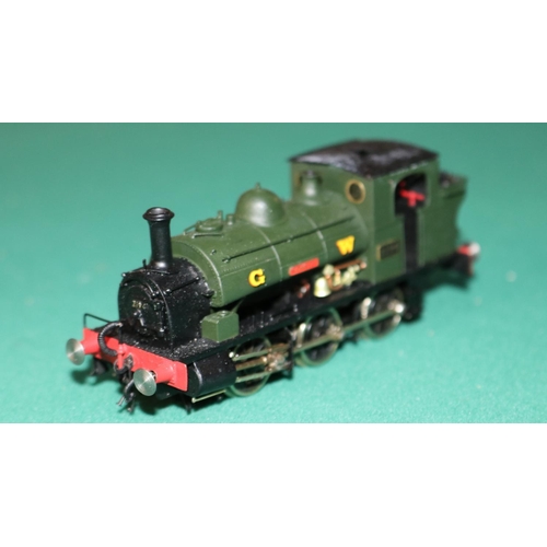 55 - A fine quality brass OO gauge 2-rail electric G.W. 0-6-0 Saddle Tank locomotive, 'Kidwelly' RN 2194.... 