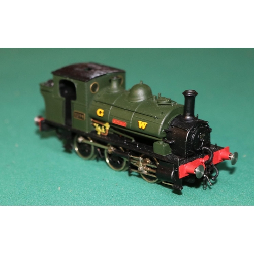 55 - A fine quality brass OO gauge 2-rail electric G.W. 0-6-0 Saddle Tank locomotive, 'Kidwelly' RN 2194.... 