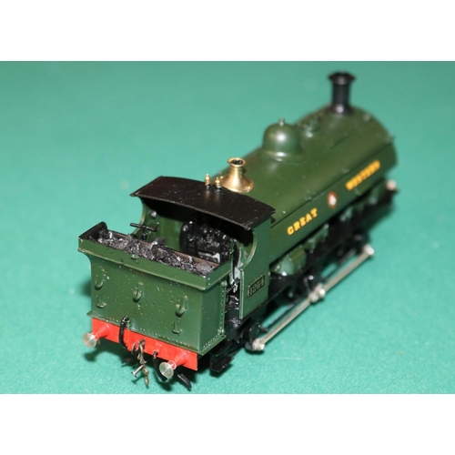 57 - A fine quality brass OO gauge 2-rail electric Great Western outside frame 0-6-0 tank locomotive. RN ... 