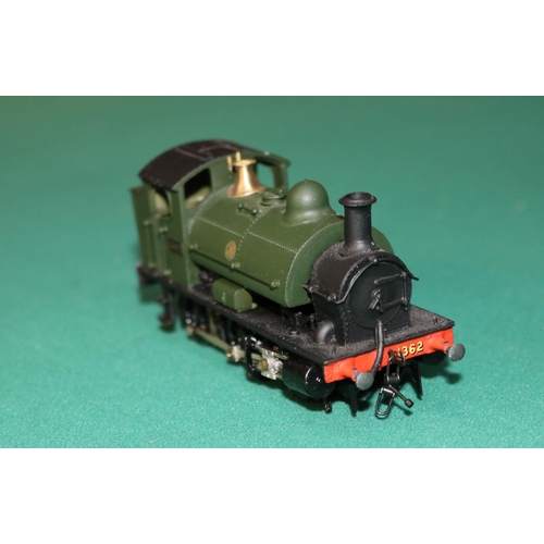 59 - A fine quality white metal/brass OO gauge 2-rail electric G.W.R. outside cylinder 0-6-0 Saddle Tank ... 