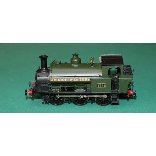 67 - A OO gauge 2-rail electric brass kit built GWR 0-6-0 saddle tank locomotive, RN 1331. A Fox Walker &... 