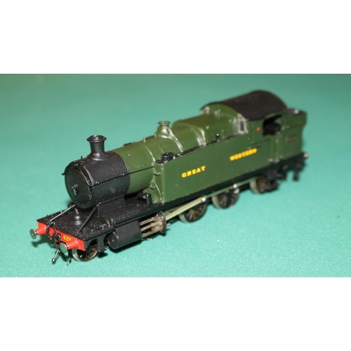 68 - A OO gauge 2-rail electric brass kit built GWR 2-8-0 tank locomotive, RN 4215. A Churchward design i... 