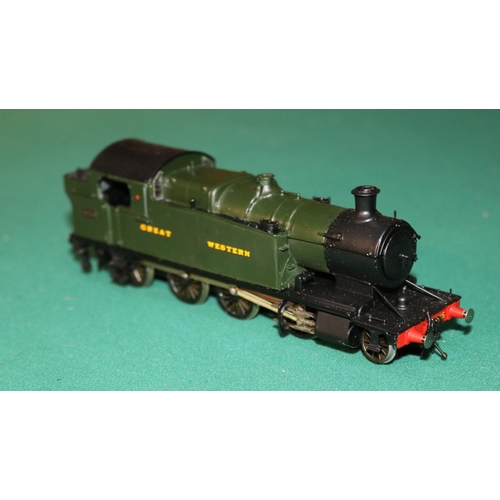 68 - A OO gauge 2-rail electric brass kit built GWR 2-8-0 tank locomotive, RN 4215. A Churchward design i... 