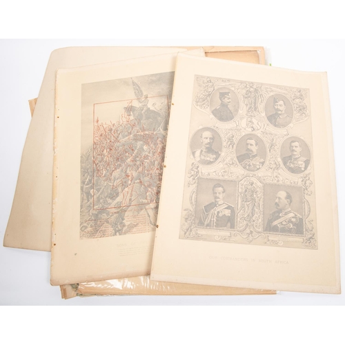 8 - Four large sepia prints from a publication c 1900, depicting 