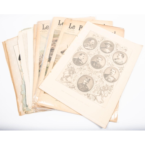 8 - Four large sepia prints from a publication c 1900, depicting 