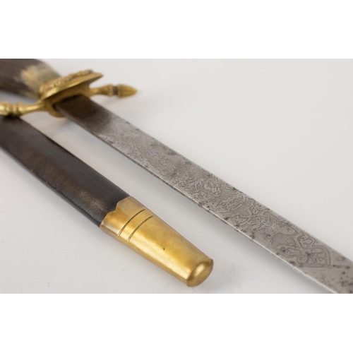 115 - A Third Reich style hunting dagger or short sword, blade 12½