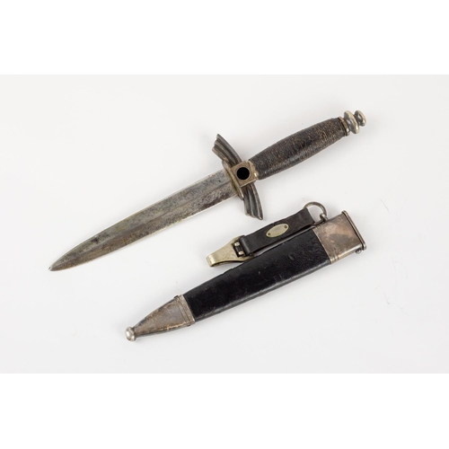 120 - A Third Reich NSFK Flyers knife, the blade with traces of the early oval Eickhorn mark, the hilt wit... 