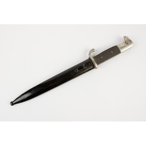 135 - A Third Reich period German parade bayonet, plated blade 7¾