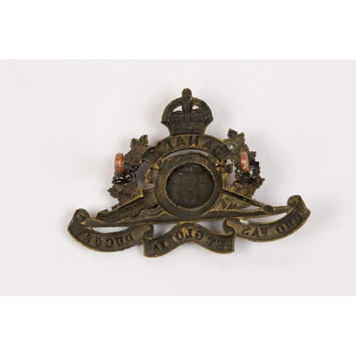 174 - WWI CEF cap badge of the 9th (St John, New Brunswick) Overseas Siege Battery Canadian Heavy Artiller... 