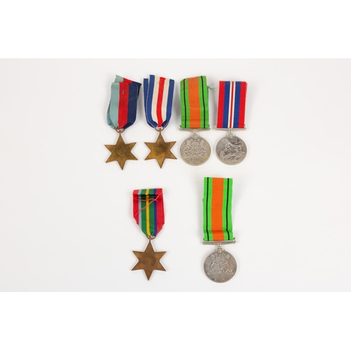 56 - Four: 1939-45 star, F&G star, Defence and War medals, in RAOC carton to R. Thomas, VF; single Pacifi... 