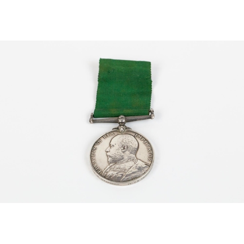 60 - Volunteer Force LS medal, Edward VII issue (1282 Pte W Stephens 1st VB, Somerset LI) VF. £60-80