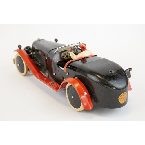 108 - A rare 1930's No.2 Meccano Constructor Car. An example in black with red mudguards/running boards, r... 