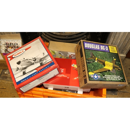 164 - 7 large Spec Cast/First Gear/ERTL etc Aircraft including Money Banks. Fairey Gannet 849 Squadron A F... 