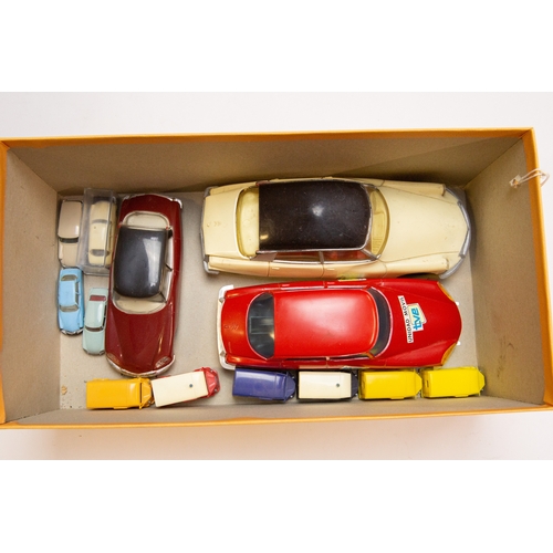 182 - A small quantity of Citroen models. 3 1960's-early 70's Citroen ID DS Saloons. 3 scales. 1960's 1:24... 