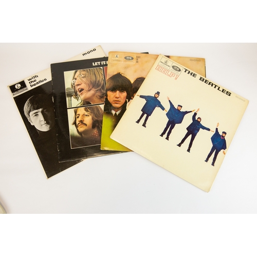 192 - 4 Beatles original LP's. EMI/Parlophone 'Beatles For Sale'. EMI/Apple Records 'Let It Be', EMI/Parlo... 