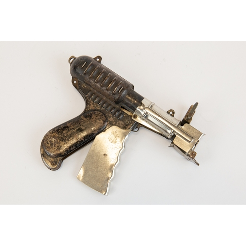 200 - 2 scarce  vintage metal and tin space guns. Nu-matic cap gun, made in U.S.A. fires paper caps from a... 