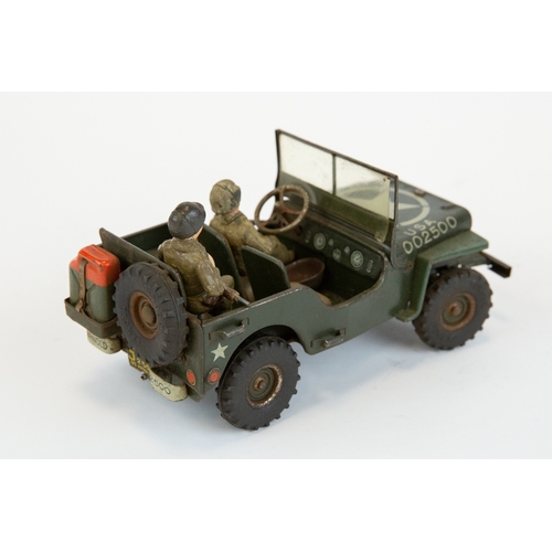 201 - A scarce Arnold made in Germany model of a Willys jeep. Military police issue, body work finished in... 