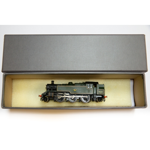 24 - A kit built 00 electric DJH Engineering BR Standard 2-6-2T Locomotive. 82001 in lined green livery. ... 