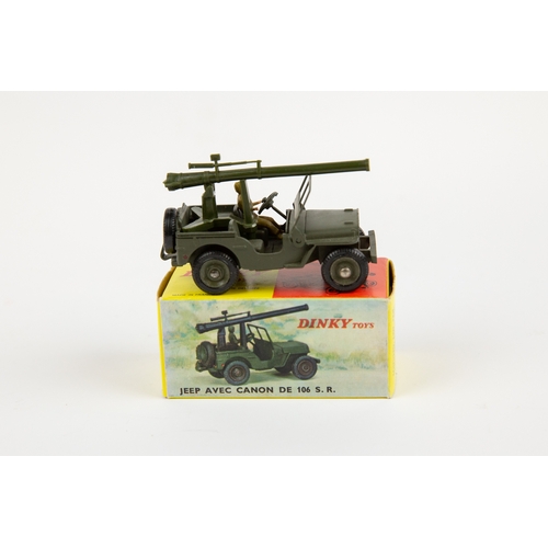 264 - 2 French Dinky Military. Mercedes Tous Terrains (804). Complete with plastic canopy and camouflage n... 