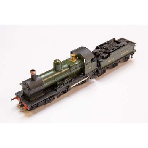 29 - A fine quality white metal 2-rail electric Great Western outside-frame 4-4-0 Tender Locomotive. RN 3... 