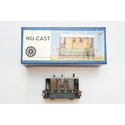 33 - A Nu-Cast white metal OO Gauge electric model of a J70 Tram Engine. In dark brown LNER livery, tram ... 