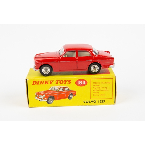 334 - 2 Dinky Toys.  Volkswagen Karmann Ghia Coupe (187). Example in red with black roof, spun wheels with... 