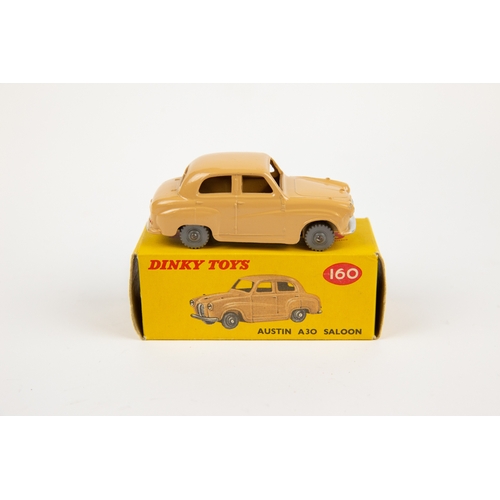 339 - 2 Dinky Toys. Ford Anglia (155). In turquoise with red interior, small dished spun wheels and black ... 