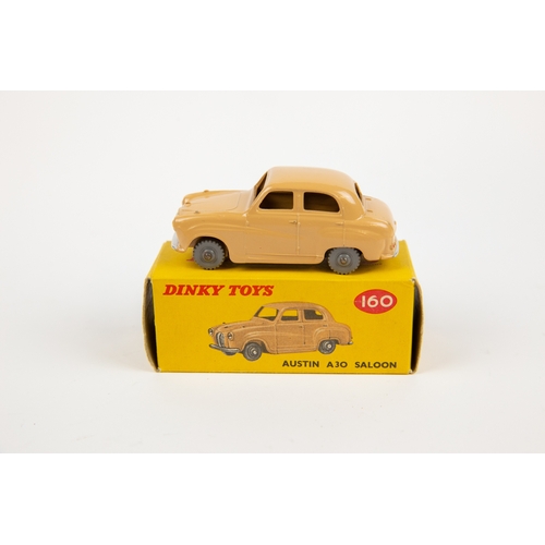 339 - 2 Dinky Toys. Ford Anglia (155). In turquoise with red interior, small dished spun wheels and black ... 