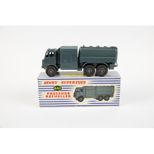 340 - 2 Dinky Supertoys Military Vehicles. RAF Pressure Refueller (642). In RAF blue livery. Plus a Medium... 