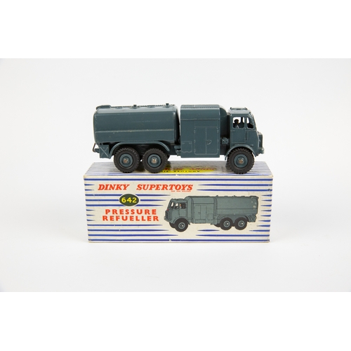 340 - 2 Dinky Supertoys Military Vehicles. RAF Pressure Refueller (642). In RAF blue livery. Plus a Medium... 