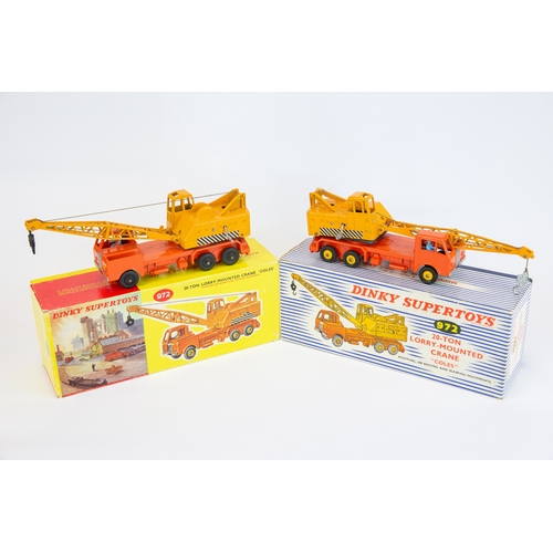 341 - 2 Dinky Supertoys 20-Ton Lorry-Mounted Crane 