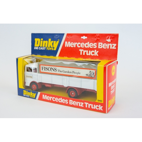 364 - A scarce Dinky Toys Mercedes Benz Truck (940). A promotional example in white, red and grey FISONS T... 