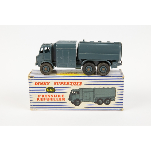 397 - 2 Dinky Supertoys Military Vehicles. RAF Pressure Refueller (642). In RAF blue livery. Plus a Medium... 