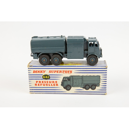 397 - 2 Dinky Supertoys Military Vehicles. RAF Pressure Refueller (642). In RAF blue livery. Plus a Medium... 