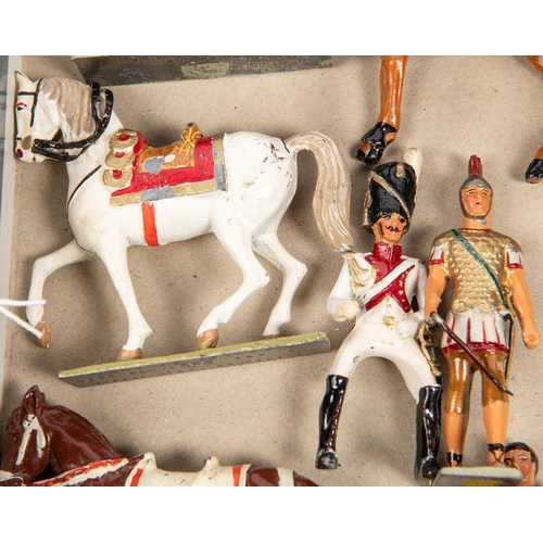 169 - MIM, Emanuelle Steinback group of Napoleonic lead figures, Comprising of 12 standing, 3 Horse, 1 Mou... 