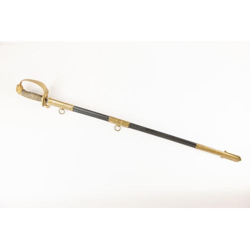 253 - A Victorian Naval officer's sword, blade 31½