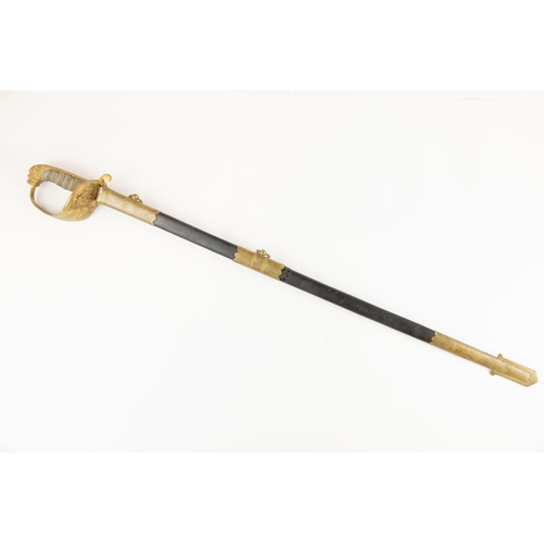 253 - A Victorian Naval officer's sword, blade 31½