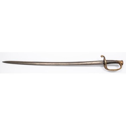 261 - A 19th century French Infantry officer's sword, blade 30